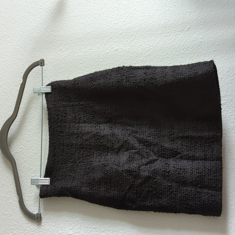 Maje black tweed skirt